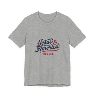 Jesus & America Forever Script T-Shirt