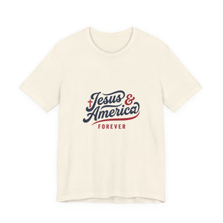 Jesus & America Forever Script T-Shirt