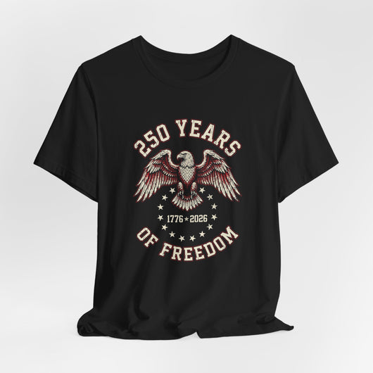 250 Years of Freedom Eagle T-Shirt — 1776-2026