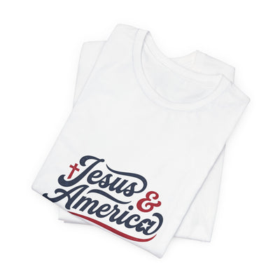 Jesus & America Forever Script T-Shirt