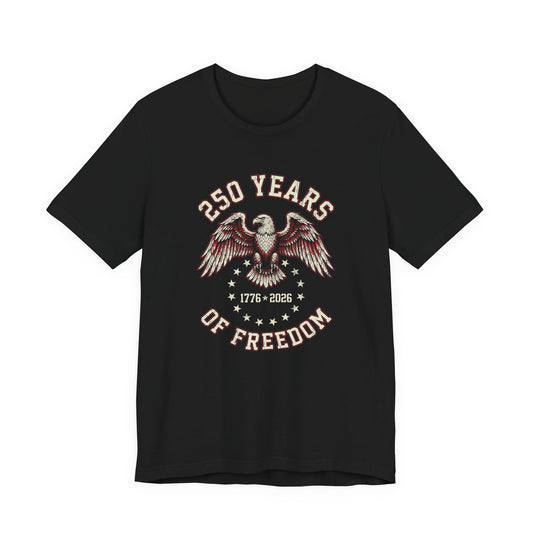 250 Years of Freedom vintage eagle 1776-2026 t-shirt design