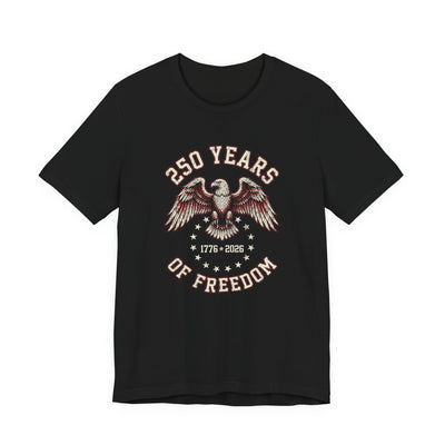 250 Years of Freedom vintage eagle 1776-2026 t-shirt design