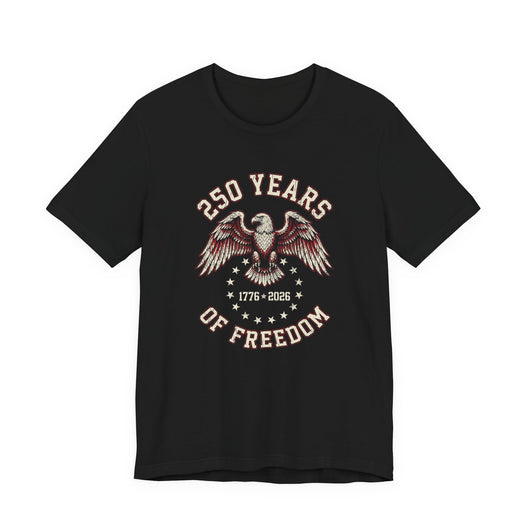 250 Years of Freedom vintage eagle 1776-2026 t-shirt design