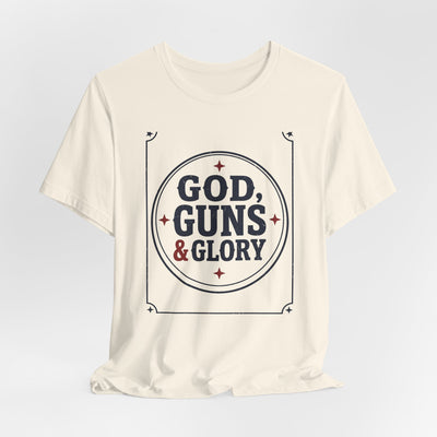 God, Guns & Glory Vintage Badge T-Shirt