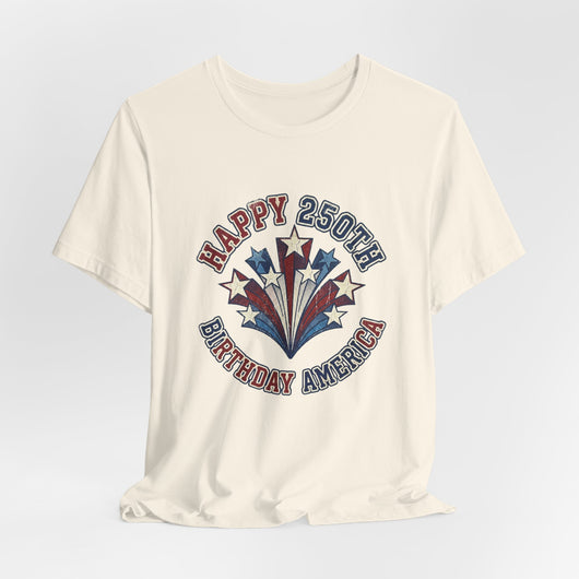 Happy 250th Birthday America Retro T-Shirt