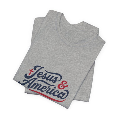 Jesus & America Forever Script T-Shirt