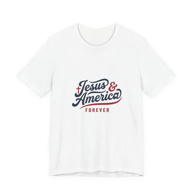 Jesus & America Forever Script T-Shirt