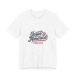 Jesus & America Forever Script T-Shirt