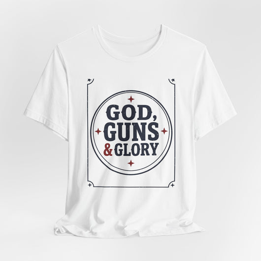 God, Guns & Glory Vintage Badge T-Shirt