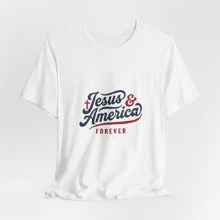 Jesus & America Forever Script T-Shirt