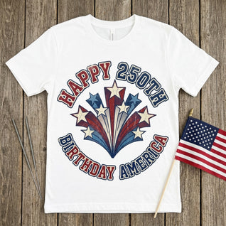 Happy 250th Birthday America Retro T-Shirt