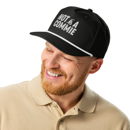 Not A Commie embroidered golf hat