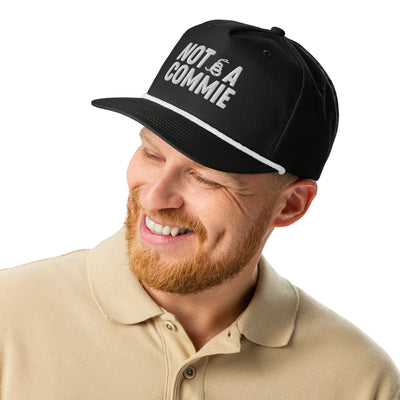 Not A Commie embroidered golf hat