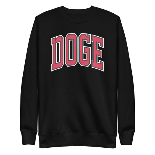 Black DOGE crewneck sweatshirt