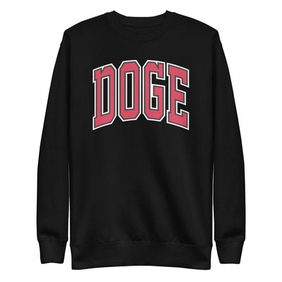 Black DOGE crewneck sweatshirt
