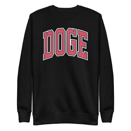 Black DOGE crewneck sweatshirt