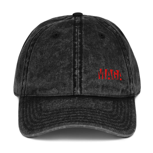 Distressed MAGA embroidered dad hat