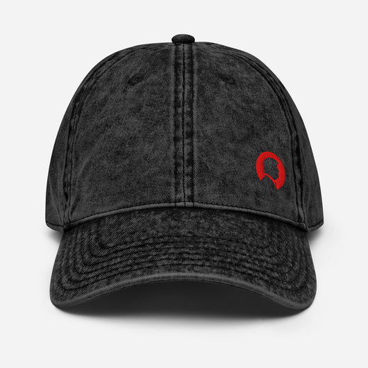 Vintage washed cotton twill dad cap