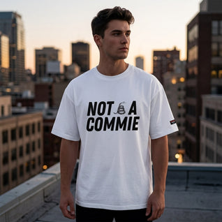 NOT A COMMIE - Oversized heavyweight t-shirt