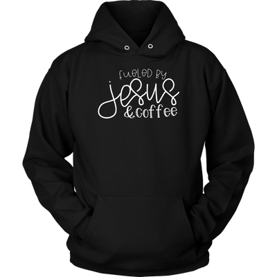 Fueled by Jesus & Coffee- shirts and hoodie - Adoration Apparel | Christian Shirts, Hats, for Women, Men and Toddlers