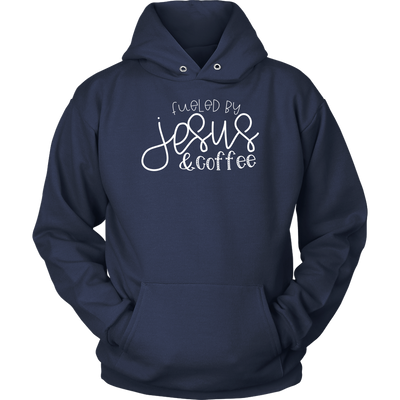 Fueled by Jesus & Coffee- shirts and hoodie - Adoration Apparel | Christian Shirts, Hats, for Women, Men and Toddlers
