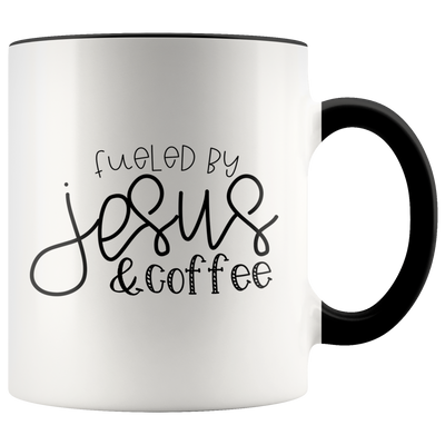 Fueled by Jesus and Coffee ceramic mug