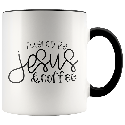 Fueled by Jesus and Coffee ceramic mug