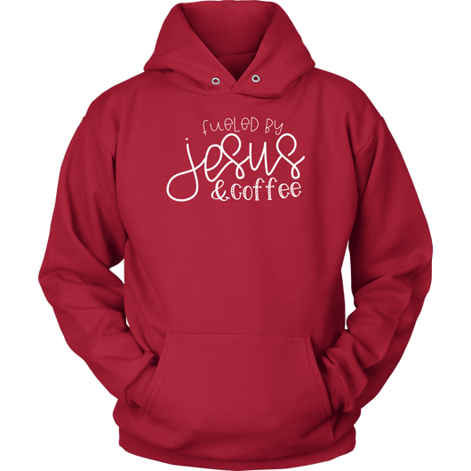 Fueled by Jesus & Coffee- shirts and hoodie - Adoration Apparel | Christian Shirts, Hats, for Women, Men and Toddlers